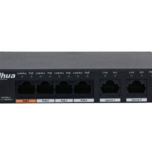 DH-PFS3006-4GT-60  <br/> 4-портовий РоЕ <br/>  комутатор - Зображення 1