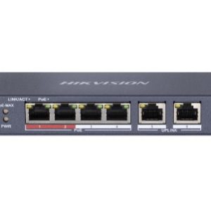 DS-3E0106P-E/M <br/>4-канальний <br/>Ethernet <br/>некерований<br/> POE - Зображення 1