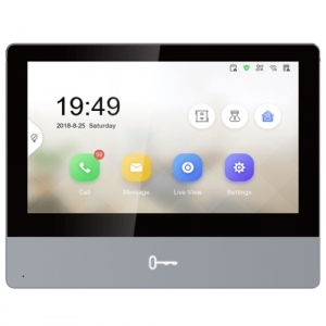 DS-KH8350-TE1 7" IP <br/> відеодомофон з мікрофоном - Зображення 1