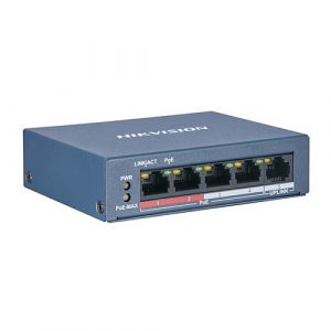 DS-3E0105P-E/M(B) <br/> 4-портовий POE комутатор - Зображення 1